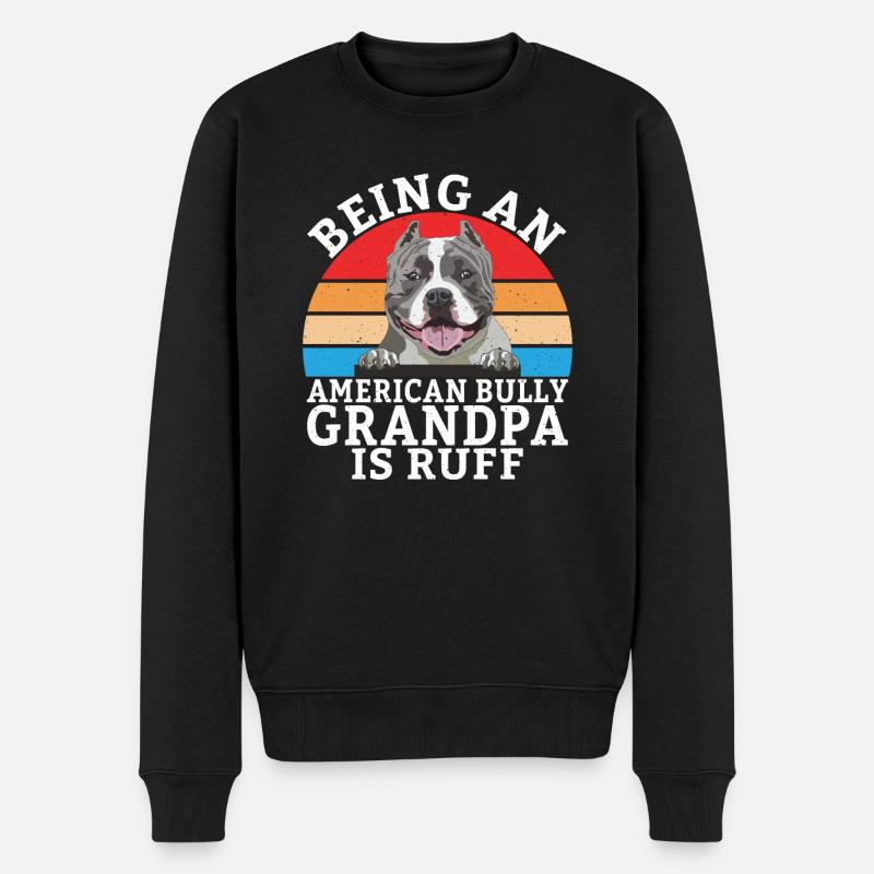 Cadeaux American Bully - Pull Premium bio Homme - noir