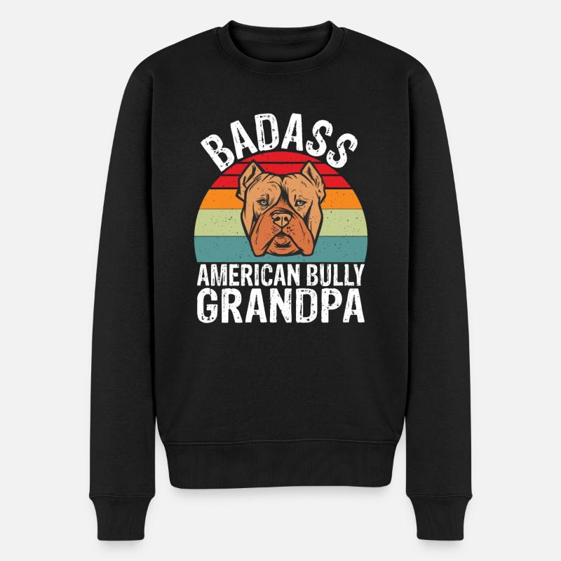 American Bully Gifts - Männer Premium Bio Pullover - Schwarz