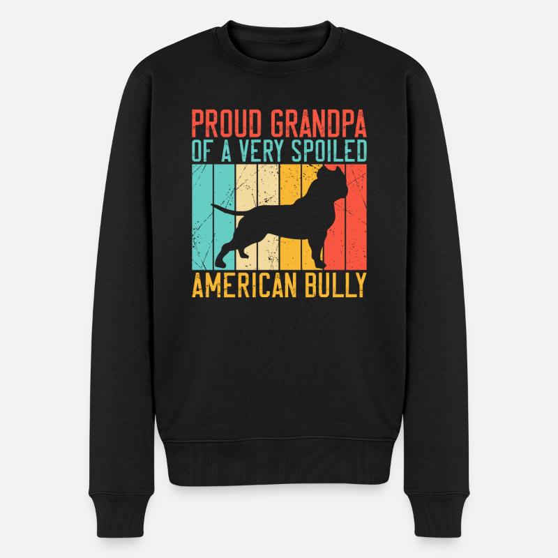 Cadeaux American Bully - Pull Premium bio Homme - noir