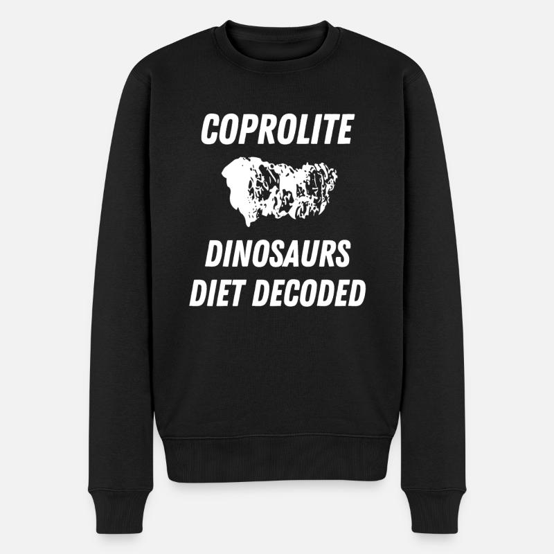 Koprolith-Dinosaurier-Diät entschlüsselt - Männer Premium Bio Pullover - Schwarz