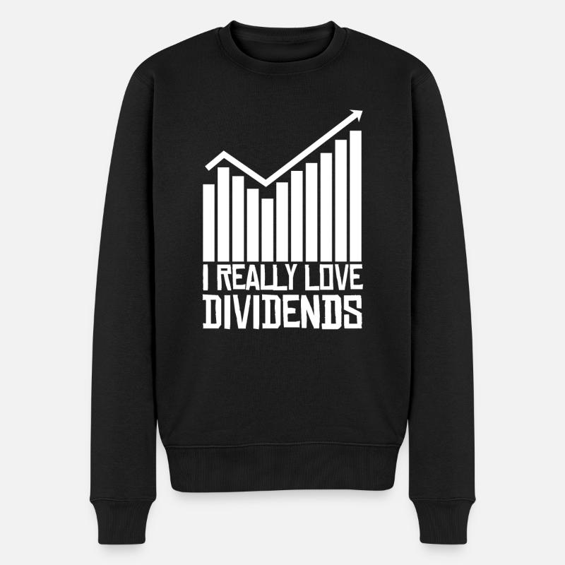 Capitalisme Trader Actions Bourse - Pull Premium bio Homme - noir
