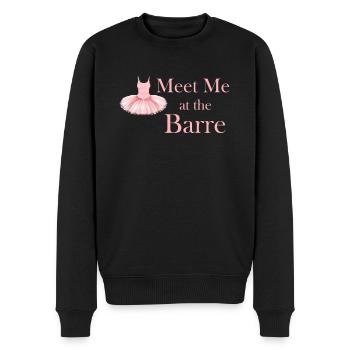 Meet Me At The Barre Ballet Girl Theatrical - Männer Premium Bio Pullover - Schwarz - Vorne - Nico (187cm)