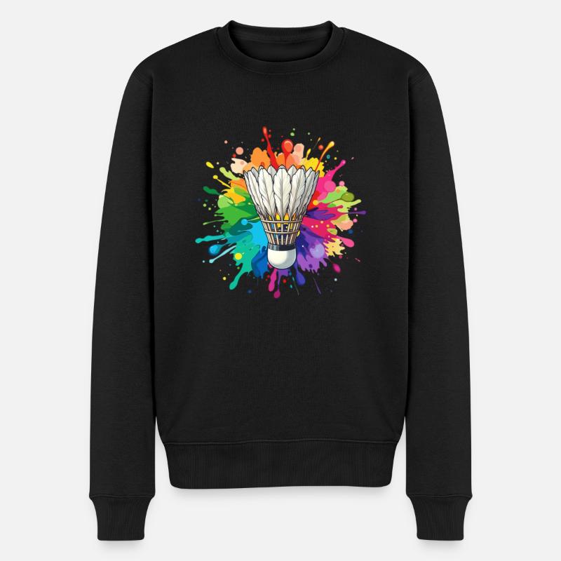 Design de badminton cool - Pull Premium bio Homme - noir