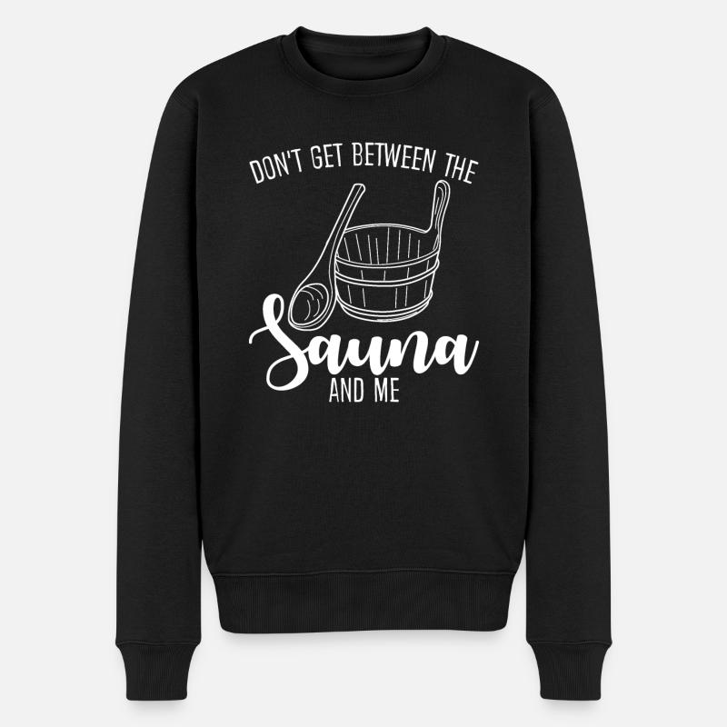 Sauna Thermal Bath Wellness - Männer Premium Bio Pullover - Schwarz