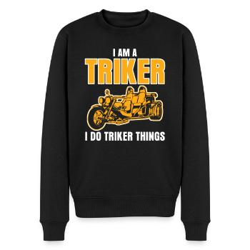 Triker Trike Driver Trikes Motor Trike - Männer Premium Bio Pullover - Schwarz - Vorne - Nico (187cm)