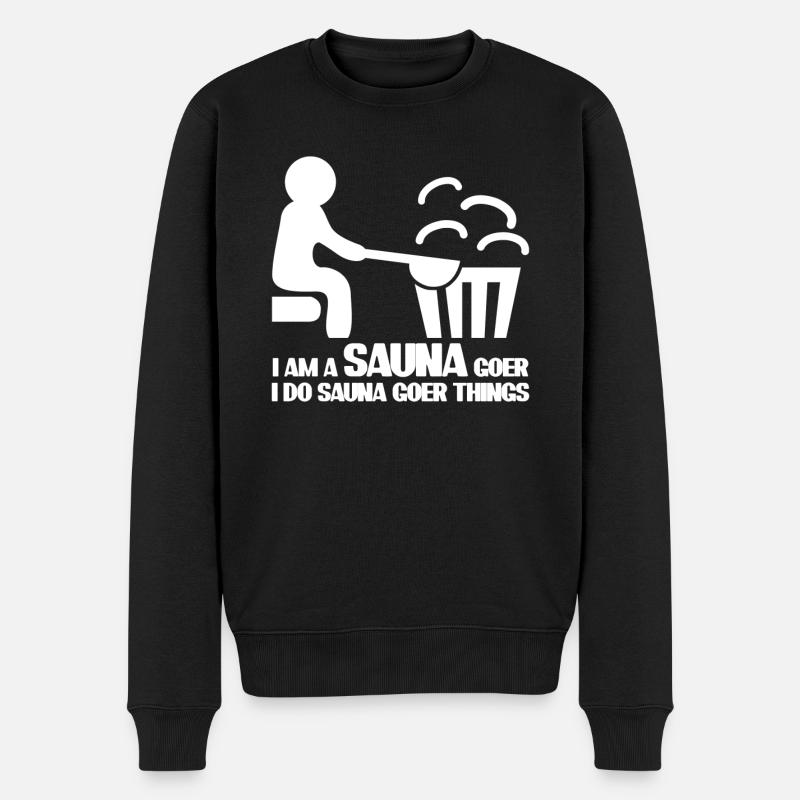Sauna Spa Bien-être - Pull Premium bio Homme - noir