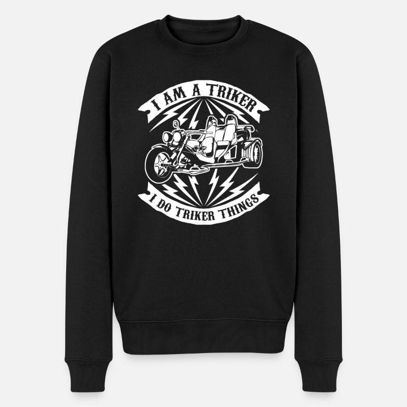 Trikes Motor Trike Triker Trike Driver - Männer Premium Bio Pullover - Schwarz