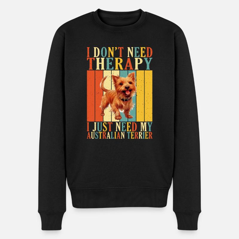 Cadeaux de terrier australien - Pull Premium bio Homme - noir