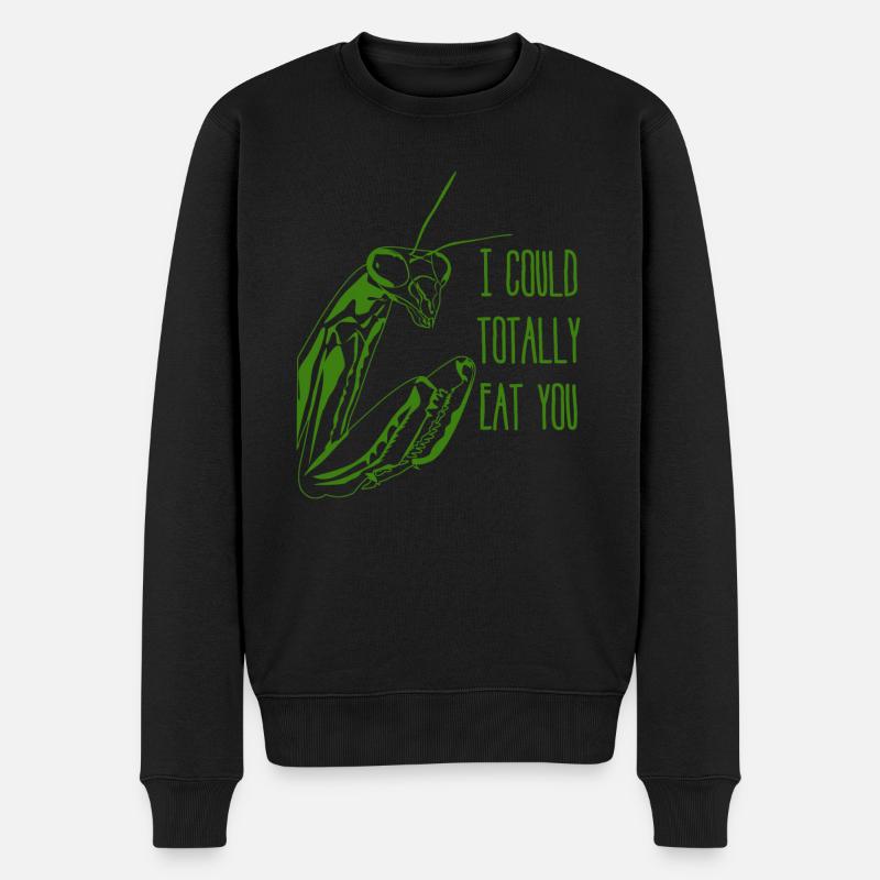 Blague de mante religieuse - Pull Premium bio Homme - noir