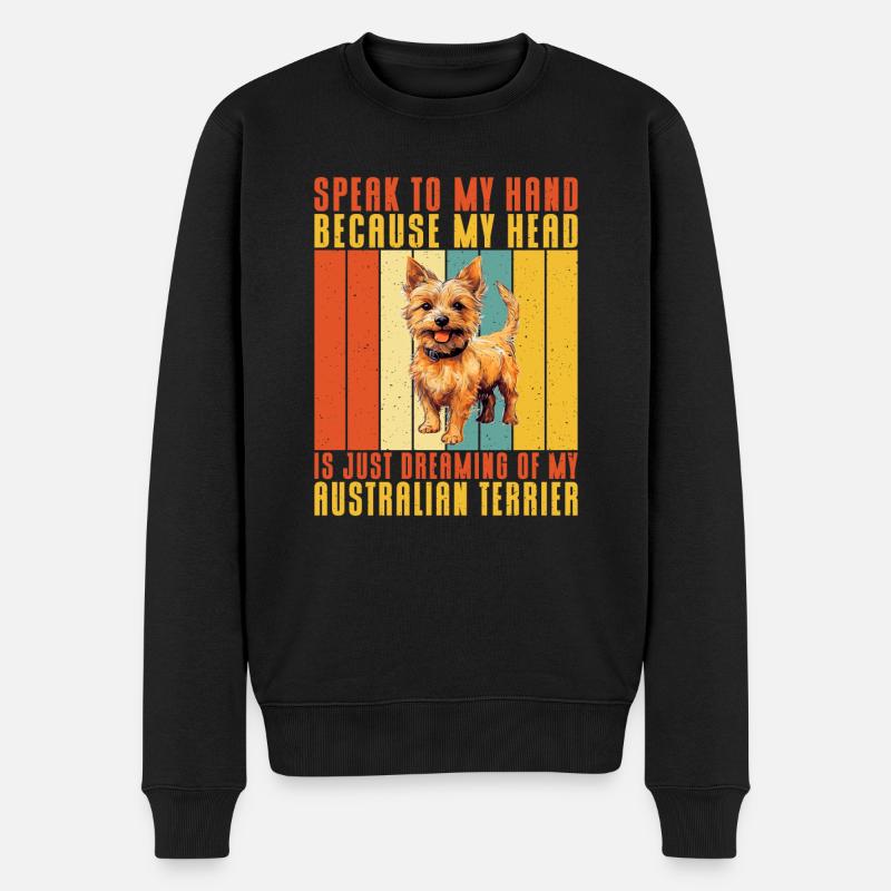 Cadeaux pour terrier australien - Pull Premium bio Homme - noir