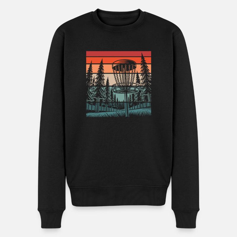 Frisbee Golf Disc Golf - Männer Premium Bio Pullover - Schwarz