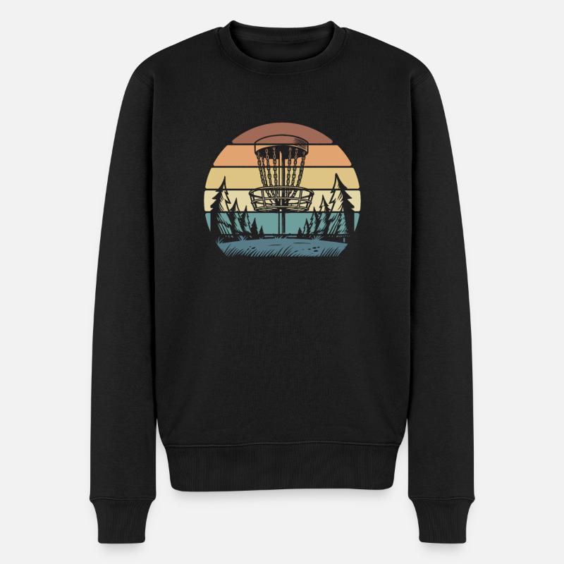 Frisbee Golf Disc Golf - Men's Premium Organic Jumper - black
