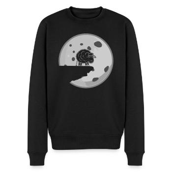 Shitting Sheep - Men's Premium Organic Jumper - black - Front - Nico (187cm)