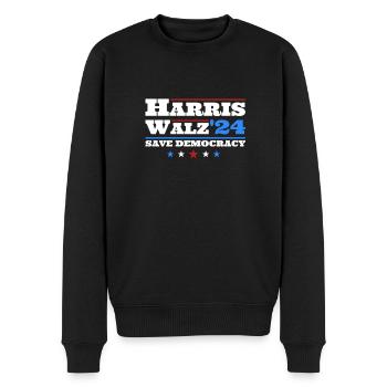 Kamala Harris & Tim Walz 2024 Classic T-Shirt - Men's Premium Organic Jumper - black - Front - Nico (187cm)