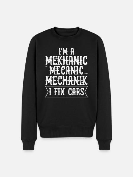 Mécano-mécanicien - Pull Premium bio Homme - noir