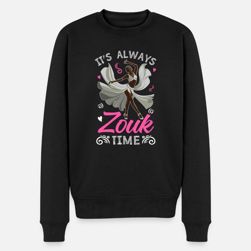 Funny Zouk Dancer Saying - Men's Premium Organic Jumper - black