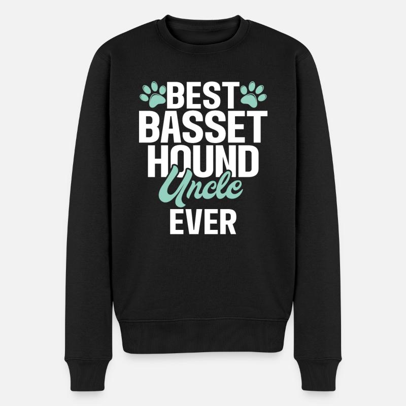 Cadeaux Basset Hound - Pull Premium bio Homme - noir