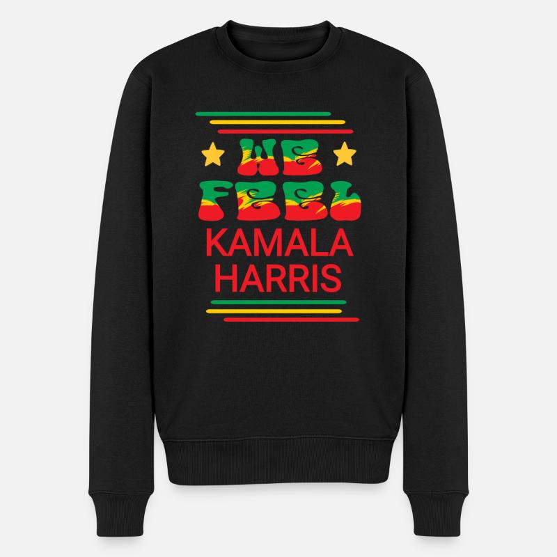 Kamala Harris Style rasta - Pull Premium bio Homme - noir