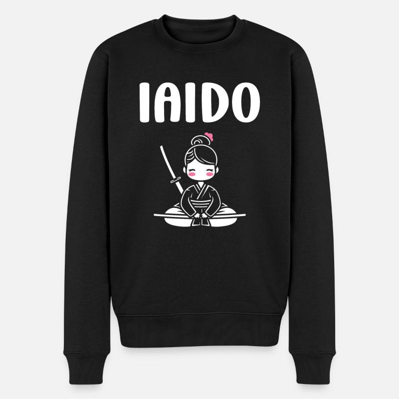 iaido - Männer Premium Bio Pullover - Schwarz