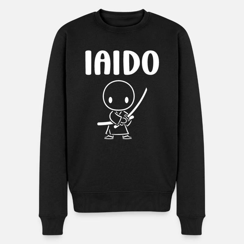 iaido - Männer Premium Bio Pullover - Schwarz