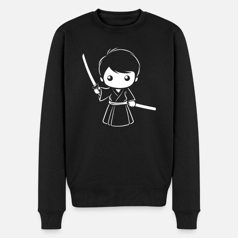 iaido - Männer Premium Bio Pullover - Schwarz