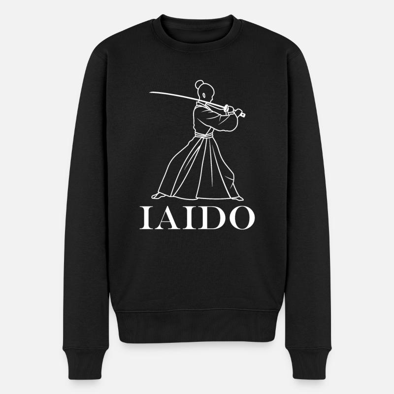 iaido - Männer Premium Bio Pullover - Schwarz