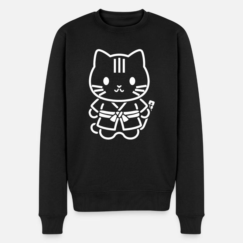 KENDO - Männer Premium Bio Pullover - Schwarz