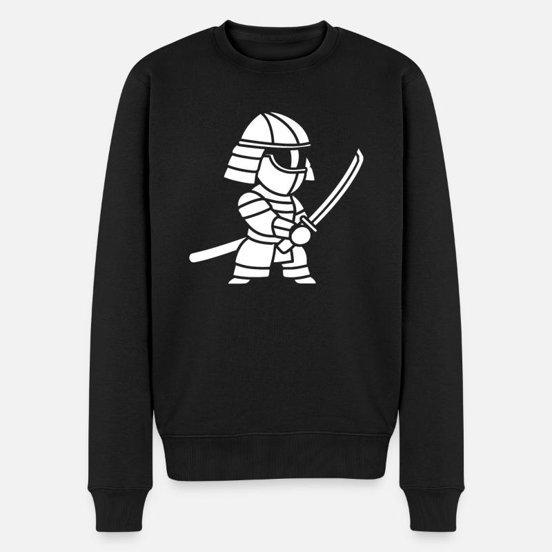 KENDO - Männer Premium Bio Pullover - Schwarz