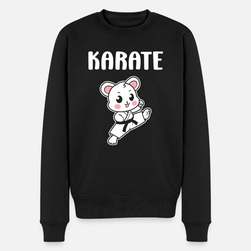 karate - Pull Premium bio Homme - noir