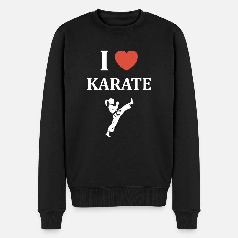 karate - Pull Premium bio Homme - noir