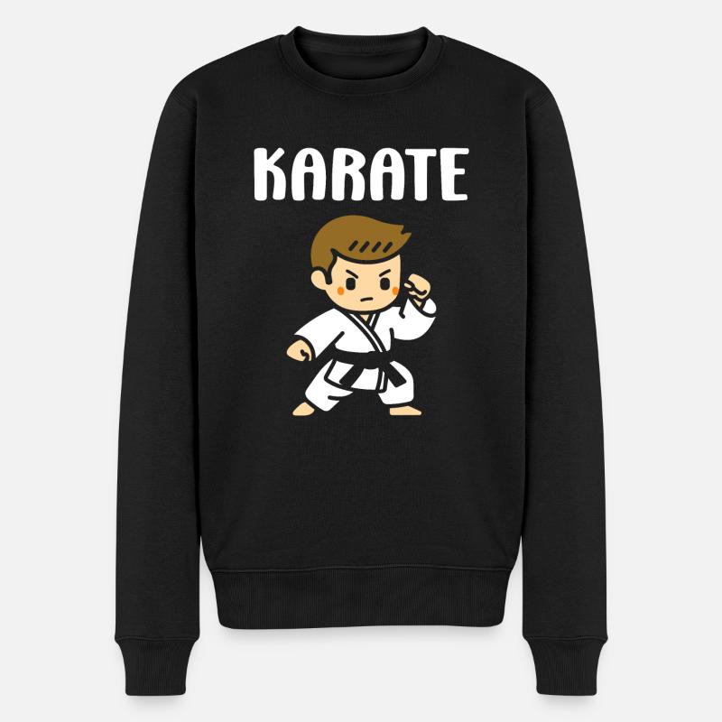 karate - Pull Premium bio Homme - noir