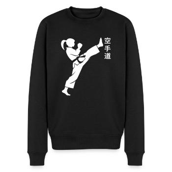 karate - Pull Premium bio Homme - noir - Devant - Nico (187cm)