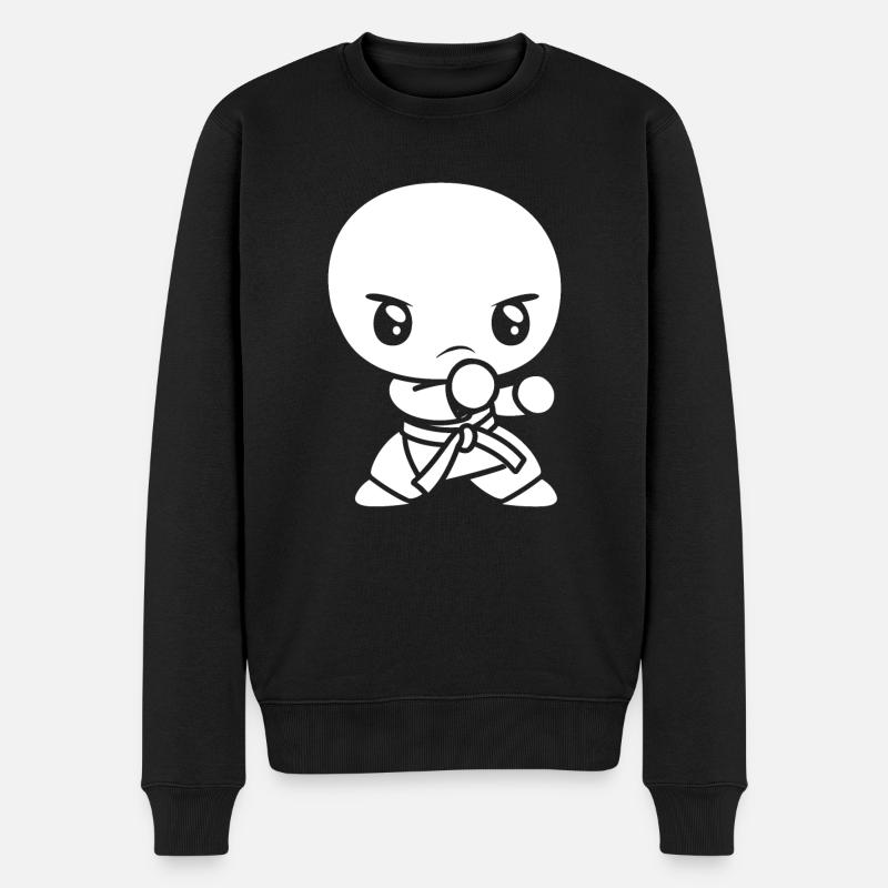 Karate - Männer Premium Bio Pullover - Schwarz