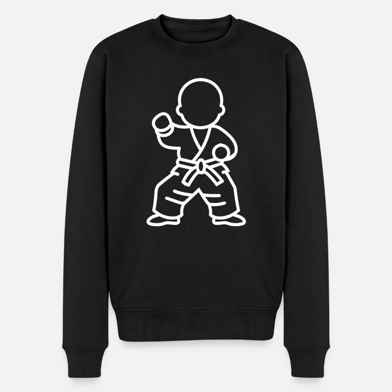 karate - Pull Premium bio Homme - noir