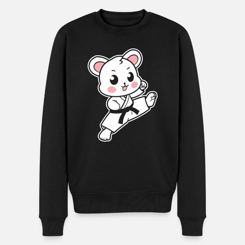 karate - Pull Premium bio Homme - noir