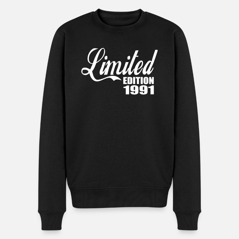 Edition limitée 1991 - Pull Premium bio Homme - noir