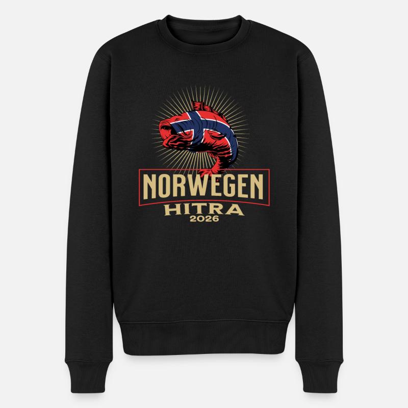 Norvège Hitra 2026 - Pull Premium bio Homme - noir