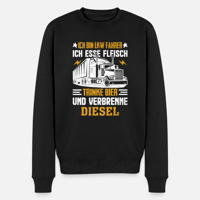 Camionneur - Pull Premium bio Homme - noir