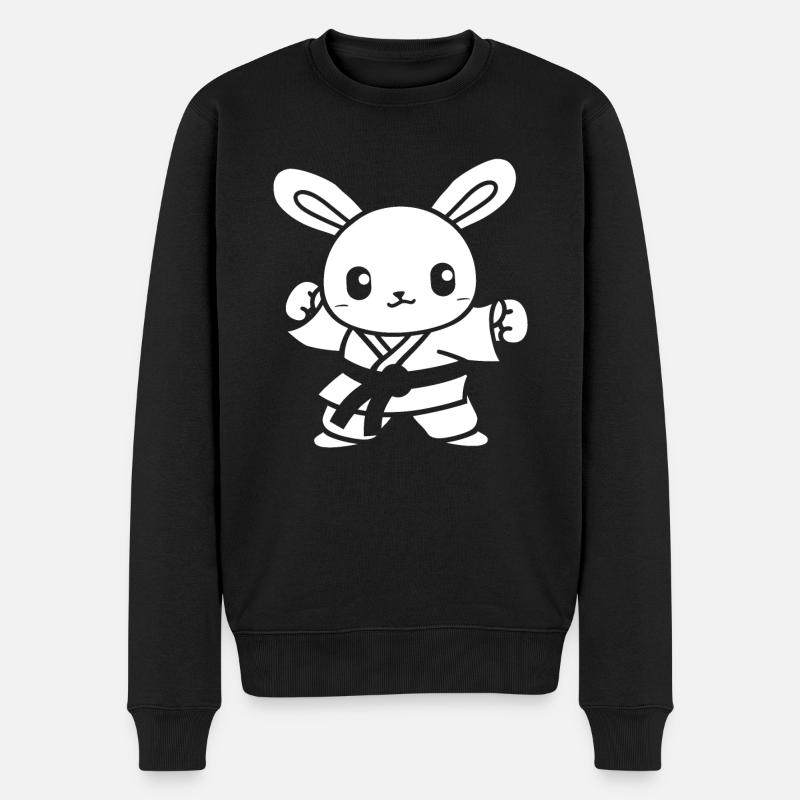 judo - Men's Premium Organic Jumper - black