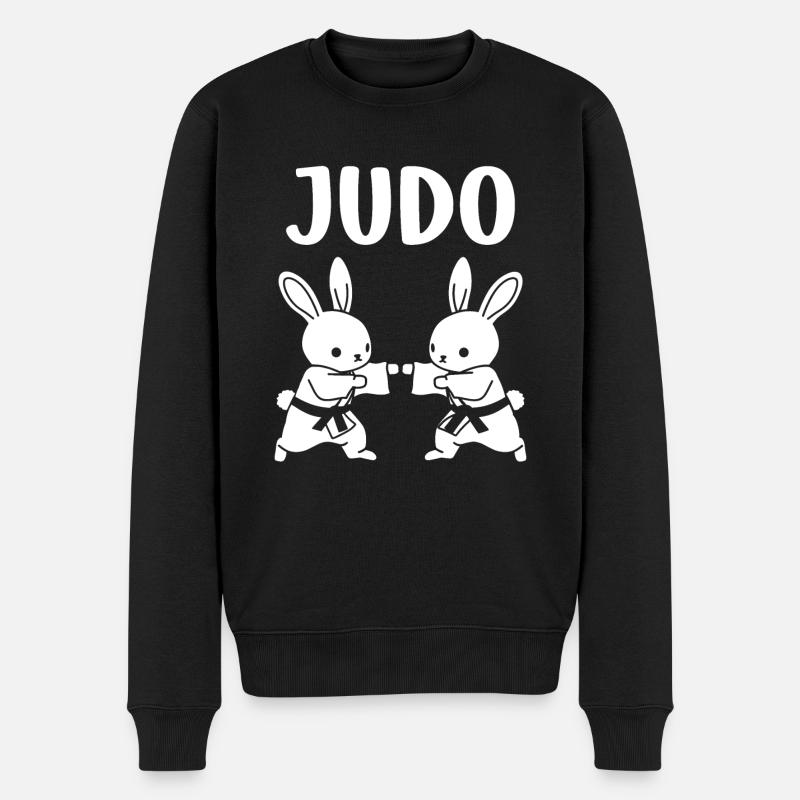 judo - Men's Premium Organic Jumper - black