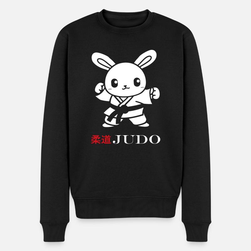 judo - Pull Premium bio Homme - noir