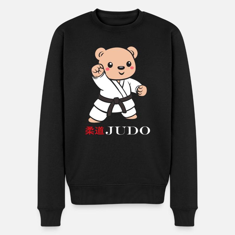 judo - Pull Premium bio Homme - noir