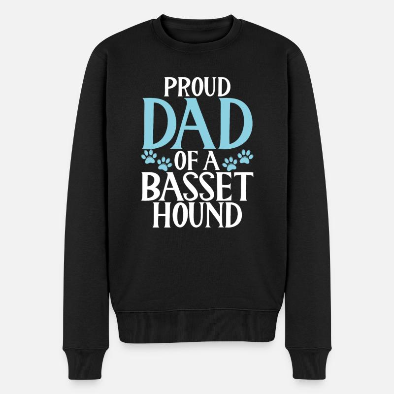 Cadeaux Basset Hound - Pull Premium bio Homme - noir