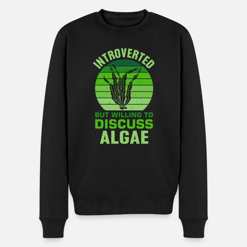 Algues - Pull Premium bio Homme - noir