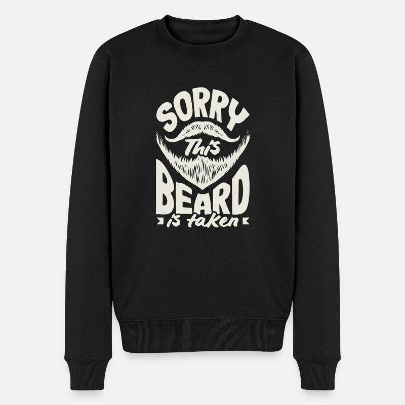 Bartpflege Bart Liebhaber Männer Bart - Männer Premium Bio Pullover - Schwarz