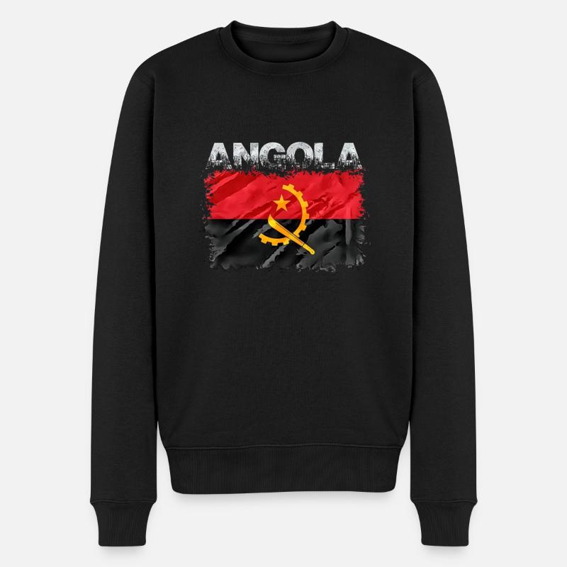 Angola - Pull Premium bio Homme - noir