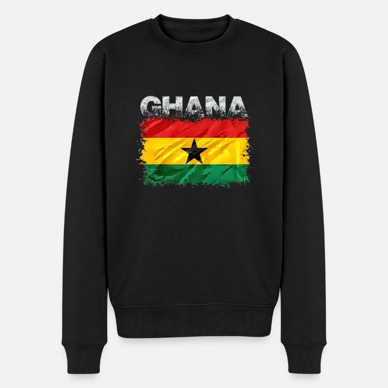 Ghana - Pull Premium bio Homme - noir