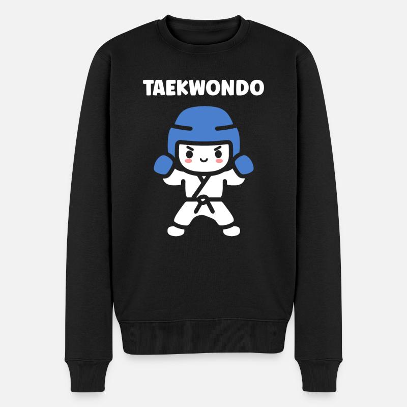 Taekwondo - Männer Premium Bio Pullover - Schwarz