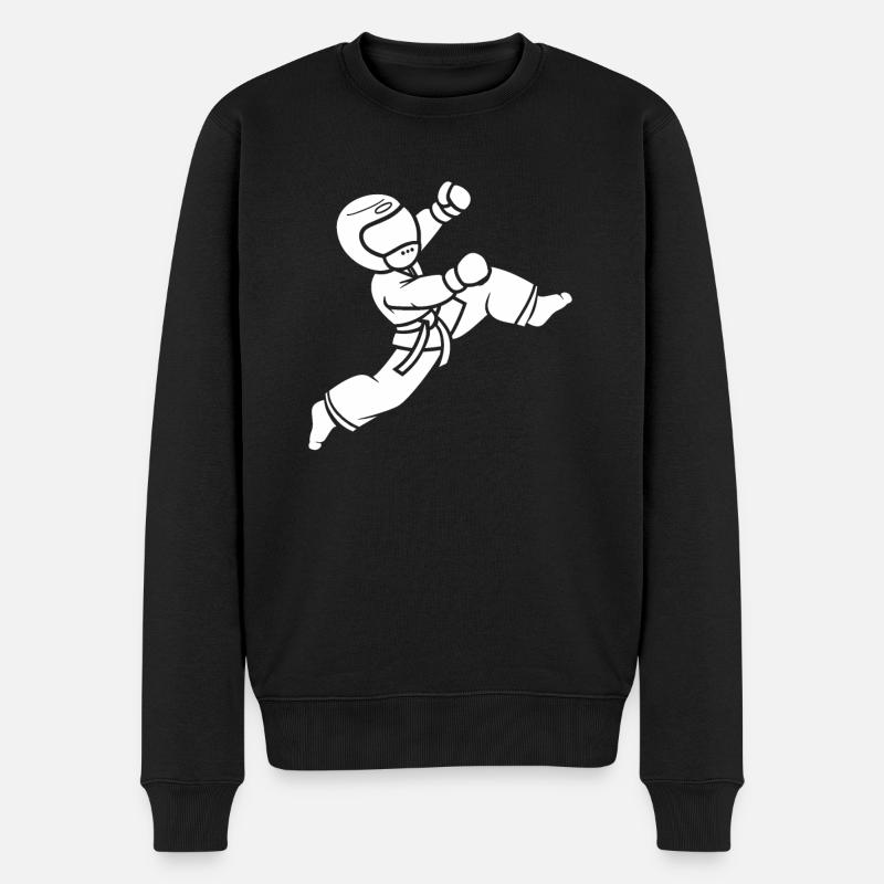 taekwondo - Pull Premium bio Homme - noir