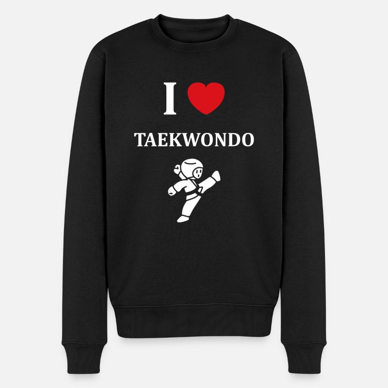 taekwondo - Pull Premium bio Homme - noir